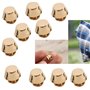 Pied de Sac,10 Pièces Pieds de Sac a Main Ronds en Métal Rivets 11 mm x 8 mm,Pied de Sac Couture Couture Rivet Rivets pour Cuir,