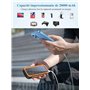Chargeur Solaire 20000mAh PD20W Batterie Externe Solar Power Bank Chargeur Portable USB C Charge Rapide Compatible avec Téléphon