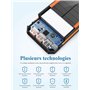Chargeur Solaire 20000mAh PD20W Batterie Externe Solar Power Bank Chargeur Portable USB C Charge Rapide Compatible avec Téléphon