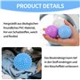 Lot de 8 boules de lavage réutilisables pour machine à laver – Boules de lavage pour linge délicat, sans produits chimiques, pou