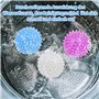 Lot de 8 boules de lavage réutilisables pour machine à laver – Boules de lavage pour linge délicat, sans produits chimiques, pou