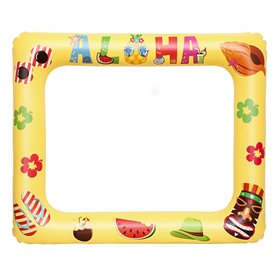 Amosfun Luau Photo Props Aloha Photo Booth Fournit Les Accessoires Gonflables Selfie Cadre Image Hawaii À Thème Fournitures De F