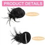 Décoration de Cheveux avec Plume et Fleurs