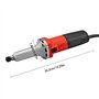 POTYYH Meuleuse droite 600 W Meuleuse électrique 0-27000 tr/min avec 3 têtes de ponçage Ponceuse pour polissage poinçonnage et g