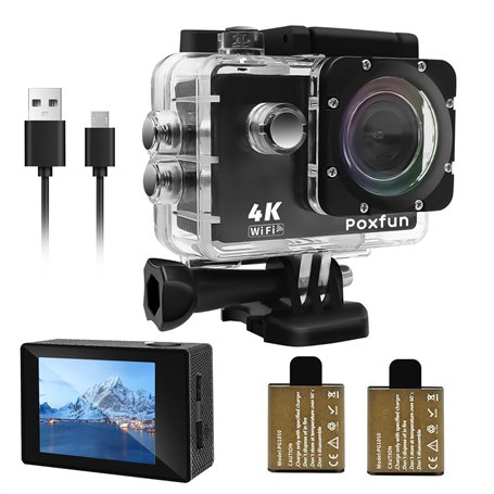 Poxfun Caméra Sport 4K