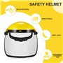 Tondeuse d'herbe de Jardin Casque de Protection Faciale Chapeau de Protection de Sécurité Protection