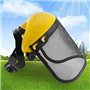 YUNYODA Visière de Visage, Tondeuse d'herbe de Jardin Casque de Protection Faciale Chapeau de Protection de Sécurité Protection 