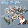 Wowlela Sonnette de Porte pour Chien, Sonnette sans Fil pour Animaux de Compagnie pour Animaux de Compagnie
