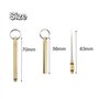 Lot de 6 cure-dents Ttragbare Titanium - Cure-dents intégré - Avec porte-clés - Cure-dents télescopiques en métal - Fourche à fr