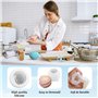 UCAMP Moule à Bougies 3D Cube Boule en Silicone - Forme de Cubes pour Bougie à Bulles et Résine