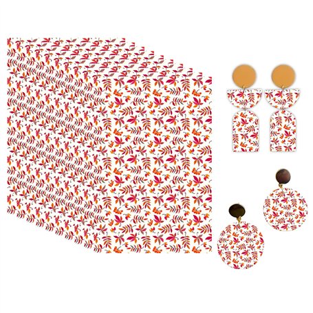 OTCRAFT Lot de 10 feuilles de transfert pour argile polymère