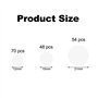 172 Pièces Cache Vis Blanc,12mm/15mm/21mm Cache Vis Adhesif Cache Trou Mur Cache Trou Blanc Capuchons Adhésifs Vis Trou Autocoll