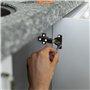 172 Pièces Cache Vis Blanc,12mm/15mm/21mm Cache Vis Adhesif Cache Trou Mur Cache Trou Blanc Capuchons Adhésifs Vis Trou Autocoll