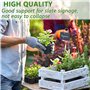 ARTGUTS Lot de 10 cadres porteurs en métal ardoise - Étiquettes pour plantes d'extérieur résistantes aux intempéries - Étiquette