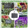 ARTGUTS Lot de 10 cadres porteurs en métal ardoise - Étiquettes pour plantes d'extérieur résistantes aux intempéries - Étiquette