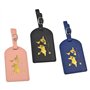 Lot de 3 étiquettes de bagages en cuir pour valises personnalisées