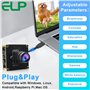 ELP Caméra USB 48 MP 8K Module de caméra USB Objectif Grand Angle PC Caméra Lightburn pour Surveillance de Gravure Laser Octopri