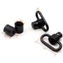 Tourbon Émerillons de Carabine QD à Bouton-Poussoir à dégagement Rapide de 1 " (Noir, Lot de 2 Pièces)