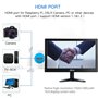 Upinva 13.3 Pouces IPS L'affichage Écran de Surveillance Prend en Charge HDMI AV BNC VGA Interface d'entrée USB Affichage de la 