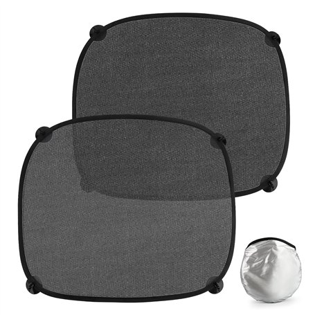 2 pcs Pare Soleil Voiture Bébé avec 8 Ventouses