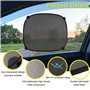 2 pcs Pare Soleil Voiture Bébé avec 8 Ventouses,Protection UV/Chaleur,Cache Soleil pour Fenêtre Voiture,Pare Soleil Voiture Arri