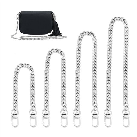 YZROHYI 4 Pièces Bandoulière Chaine Pour Sac A Main Argent