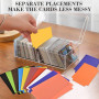 YZROHYI 100 Pièces Intercalaires Cartes à Collectionner 10 Couleurs,Intercalaires Plastique de Couleur,SéParateur de Cartes Réut