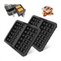 GIDWRIY Lot de 2 Moule Gaufre Silicone Air Fryer