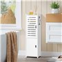 MOBPMO Armoire de salle de bain autoportante à double porte à 3 niveaux – Armoire de rangement latérale multifonction pour la ma