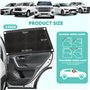2 Pièces Accessoire Voiture, Pare Soleil Voiture Bébé, Pare Soleil Voiture avec Poches de Stockage, UV Protection Anti Moustiqua