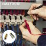 Zephyra Bloc de Connexion Câble 6 Pièces pour Fil de 2,5 à 16 mm², Bornier en Laiton, 1000V 100A, Câblage Principal, Boîtier ABS