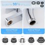HATANSE Aérateur de Robinet 360° Pivotant Embout Robinet Cuisine, Mousseur Robinet Économie D'eau avec 2 Modes de Pulvérisation 