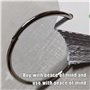 Lot de 2 grands anneaux de marchandise avec fermeture rapide, anneaux en métal de 150 mm, anneau en métal solide pour fixer des 