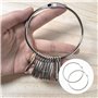 Lot de 2 grands anneaux de marchandise avec fermeture rapide, anneaux en métal de 150 mm, anneau en métal solide pour fixer des 