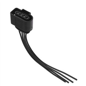 Create idea Douille de Faisceau de Lampe de Faisceau Arrière à 4 Broches pour Connecteur Capteur d'oxygène Harnais Noir Capteurs