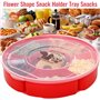 Truee Récipient de Service de Bonbons et de Noix, Boîte de rangement pour snacks, Plateau Apéritif avec Couvercle, pour Stocker 