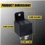 EPLZON JD1912 Relais 4 Broches 40A 12V SPST Voiture Camion Van Moto Bateau Relais (Lot de 2 pcs)