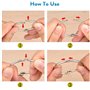 Anneaux pour Rideaux,Pince Rideaux,40 Pièces Anneau Rideau avec Pinces,Décoratif Métal Drapé Clip Crochets Ensemble,Facile Ouver