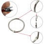 Anneaux pour Rideaux,Pince Rideaux,40 Pièces Anneau Rideau avec Pinces,Décoratif Métal Drapé Clip Crochets Ensemble,Facile Ouver