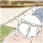 CINGHIA Chaine INOX,Chaîne de Chaise Suspendue,1mx3mm Chainette INOX avec 2 Mousquetons pour Chaise Suspendue,Sac de Frappe,Bala