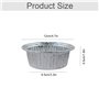Plateaux en aluminium ronds pour grillades Plaque à pâtisserie en aluminium - 50 pièces Plateaux en aluminium jetables, Plateaux