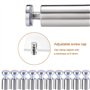 SUpoetry 30 Pièces 12×20 mm Vis Publicité en Acier Inoxydable, Support D'entretoise En Verre À Vis, Entretoises de Verre à Vis P