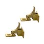 Verrou porte angle droit 90 degrés - 2 Pièces Boulons de verrouillage boucle barillet à verrou coulissant avec vis pour portes t