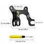 Frein à Disque Bicyclette Adaptateur Noir