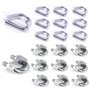 Basetousual 10 pièces de Attaches pour Câbles Métalliques