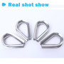 Basetousual 10 pièces de Attaches pour Câbles Métalliques, 10 pièces Serre-Câbles Clip de Serre-câbles en Acier Inoxydable, Serr
