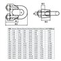 Basetousual 10 pièces de Attaches pour Câbles Métalliques, 10 pièces Serre-Câbles Clip de Serre-câbles en Acier Inoxydable, Serr