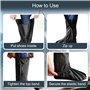 Gteyaeen Couvre-chaussures imperméables, couvre-chaussures anti-pluie, couvre-chaussures réutilisables, bottes de couvre-chaussu