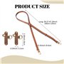 Sangle de Rechange en Cuir pour Sac à Main à Bandoulière Longue et Réglable