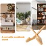 TICKLELY Chevalet en Bois - Support Assiette Décoratif Petit, Porte Assiette, Chevalet de Table, Support Cadre Photo, Présentoir
